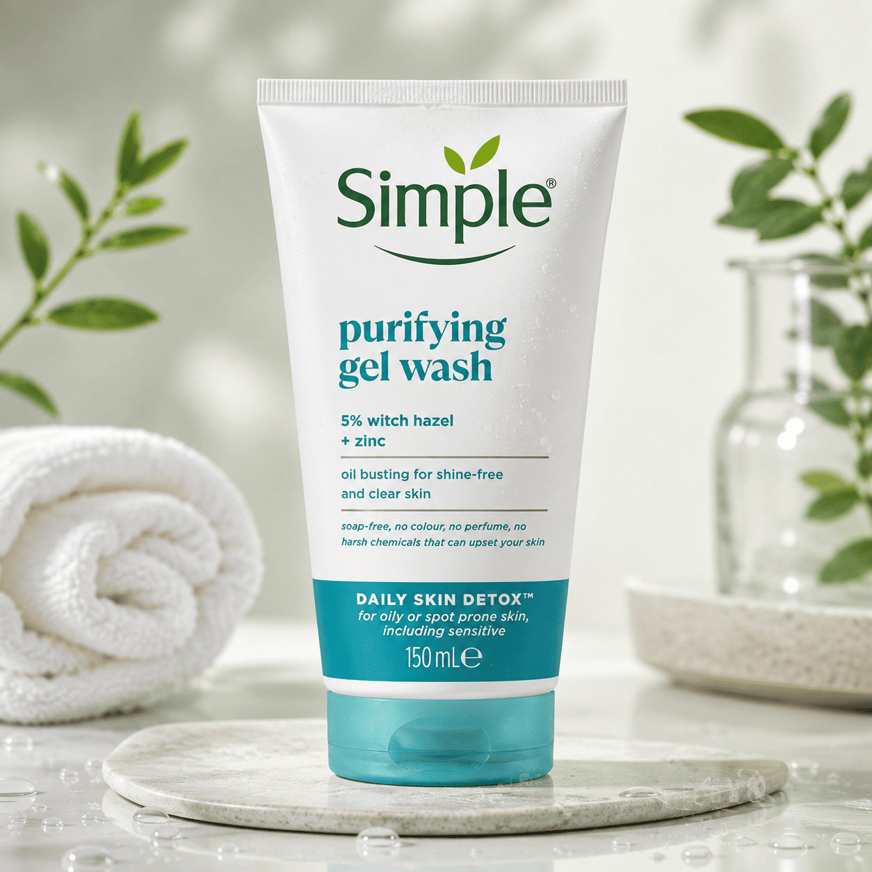 Simple Daily Skin Detox Purifying Gel Wash 150ml